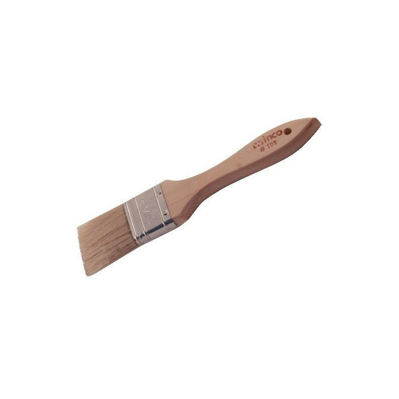 Brocha Sintetica Blanco 20X3.5Cm C/Banda Metal Madera Winco