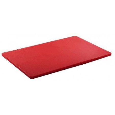 TABLA PICAR PE ROJO 50X35X1.2CM BIG CHEF