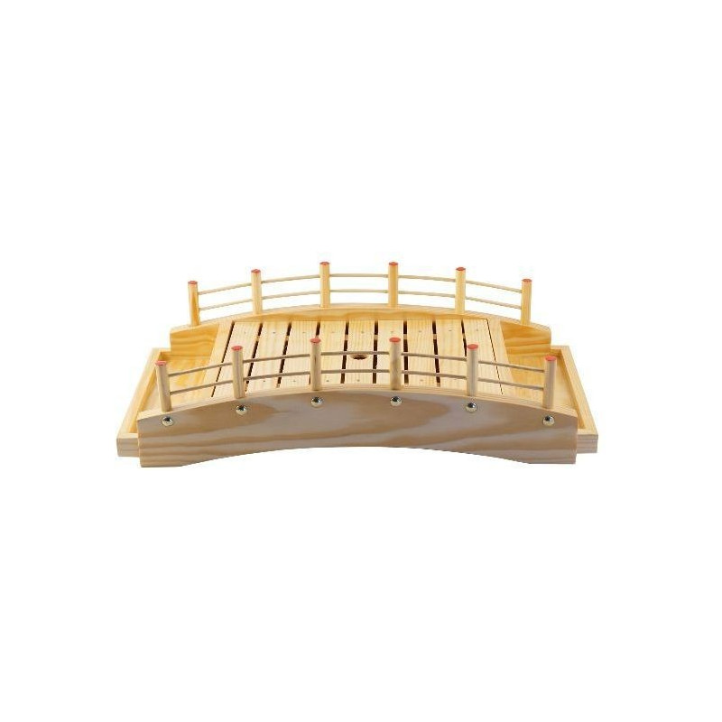 Bandeja Sushi Puente Madera Natural 43X22Cm