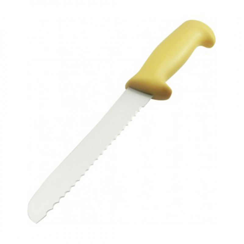 Cuchillo para Pan 20 Cm Amarillo Big Chef Maestro Inox