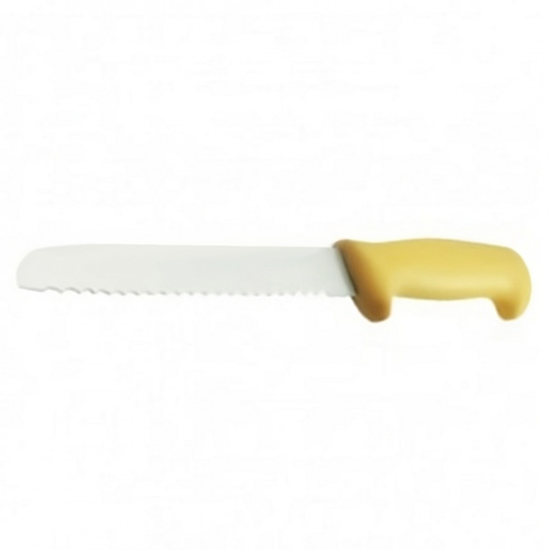 Cuchillo para Pan 20 Cm Amarillo Big Chef Maestro Inox