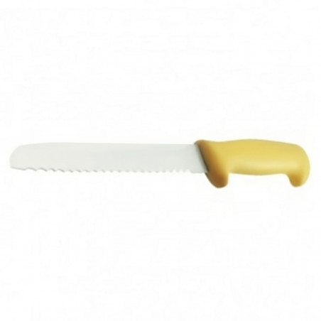 Cuchillo para Pan 20 Cm Amarillo Big Chef Maestro Inox