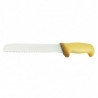 Cuchillo para Pan 20 Cm Amarillo Big Chef Maestro Inox