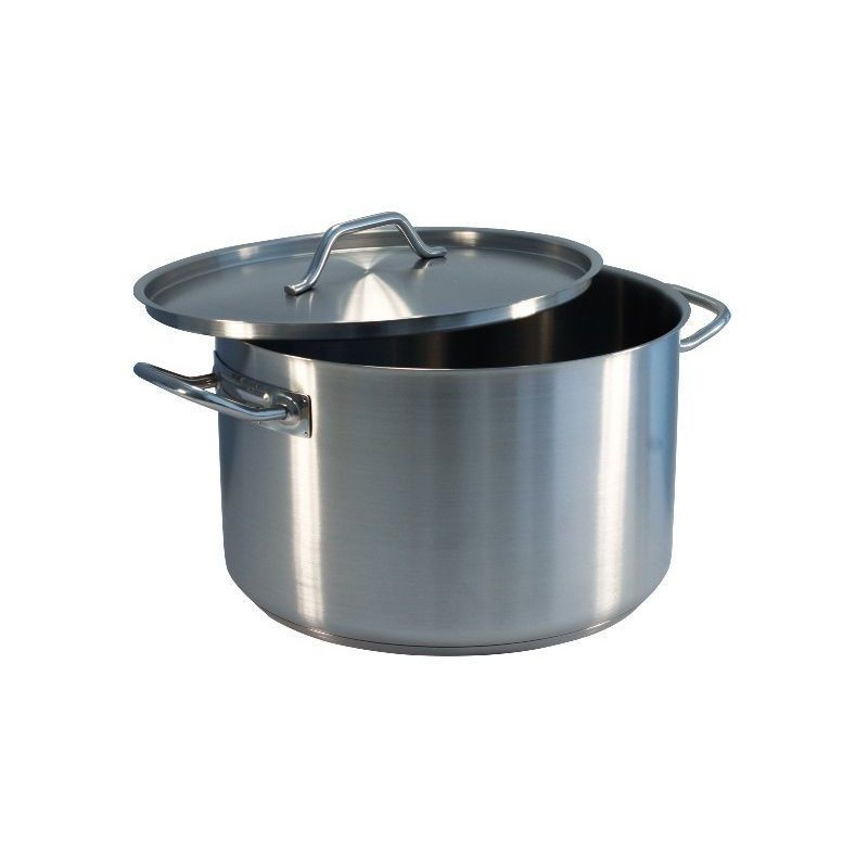Cacerola Alta 16L Inox 1.0Mm Ø32X20Cm C/Tapa F/Difusor Big C