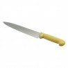 Cuchillo Cocina Medio Golpe 25 Cm Amarillo Big Chef