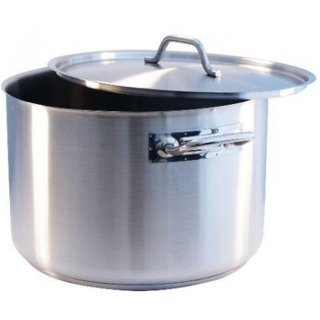 Cacerola Alta 31L Inox 1.0Mm Ø40X25Cm C/Tapa F/Difusor Big C