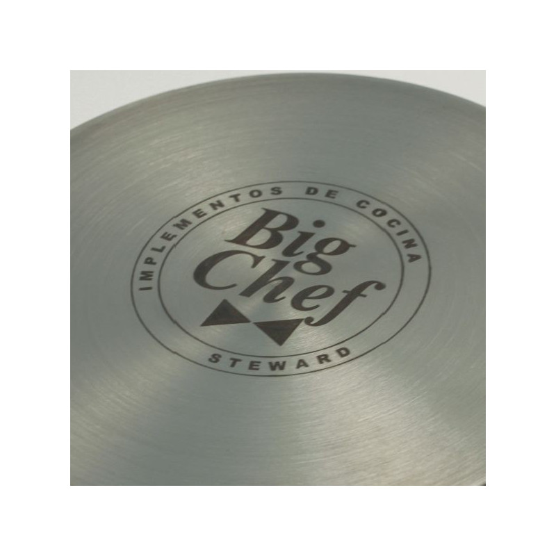 Sarten Ø20X6.5Cm Inox 0.8Mm Big Chef F/Difusor