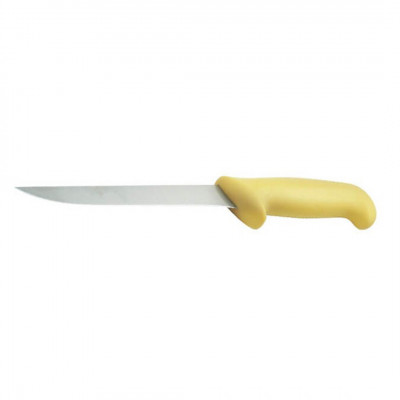 Cuchillo Fileteador 18Cm Amarillo Big Chef Maestro Inox