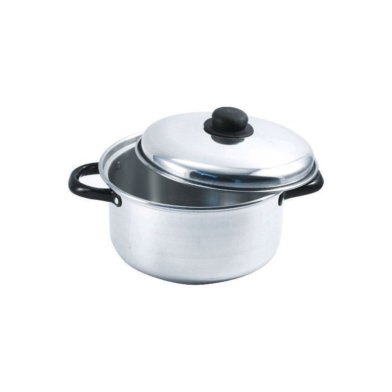 Cacerola Media 2L Alum 1.0Mm Ø18X9Cm C/Tapa