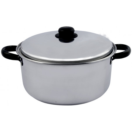 Cacerola Media 6L Alum 1.0Mm Ø26X13Cm C/Tapa