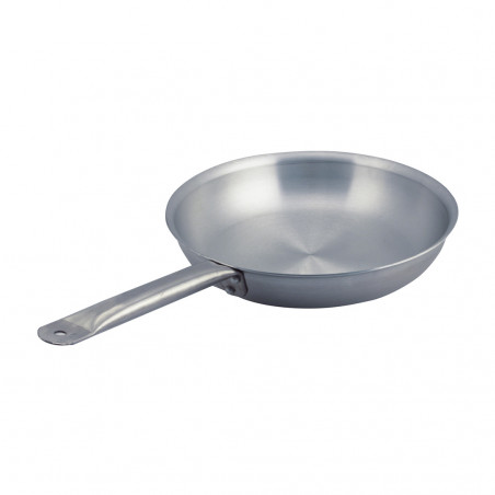 SARTEN ALUM EXTRA GRUESO Ø28CM C/MANGO INOX LIJADO 2MM ER