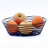 Cesta Metal Ovalada 25x18x8cm Negra