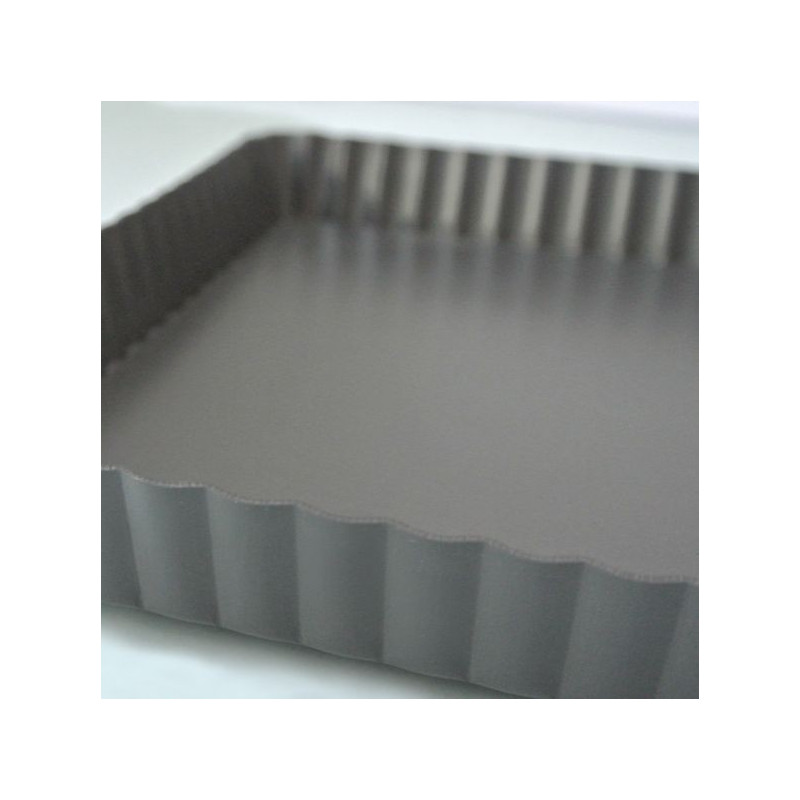 Molde Kuchen Desmontable Alum 1.0Mm 21X21X2.5Cm Sanneng
