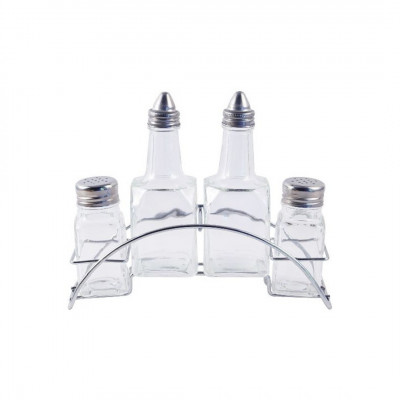 Alcuza Arc 150Ml/69Ml Vidrio Transp Set 4Pzs