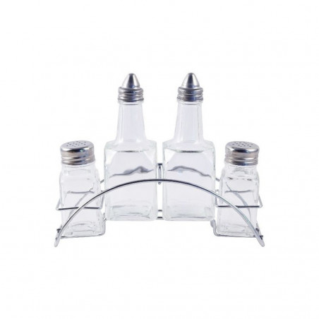 Alcuza Arc 150Ml/69Ml Vidrio Transp Set 4Pzs