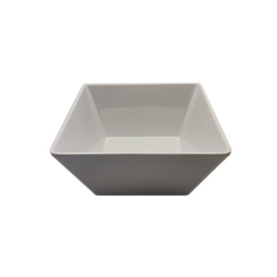 Set 3 bowl cuadrado blanco melamina ART 18cm
