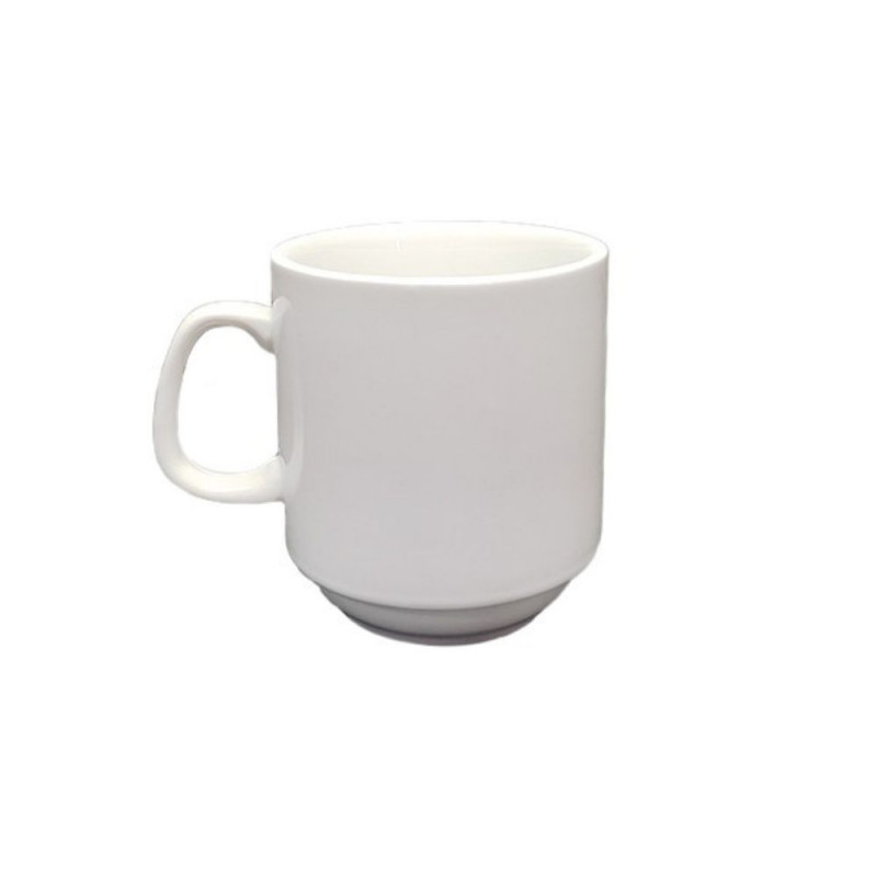 Mug 250ml Apilable Hotel| Set 6 Tazones de Porcelana | Steward.cl