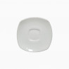 SET 6 PLATO PRISMA CAFE CUAD. 12CM PORC BLANCO