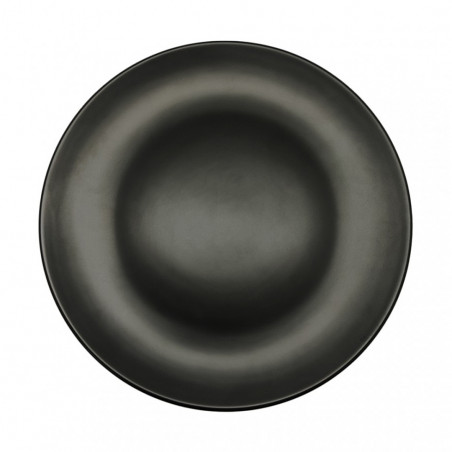 SET 3 PLATO FUSION PRES RDO 28CM PORC NEGRO