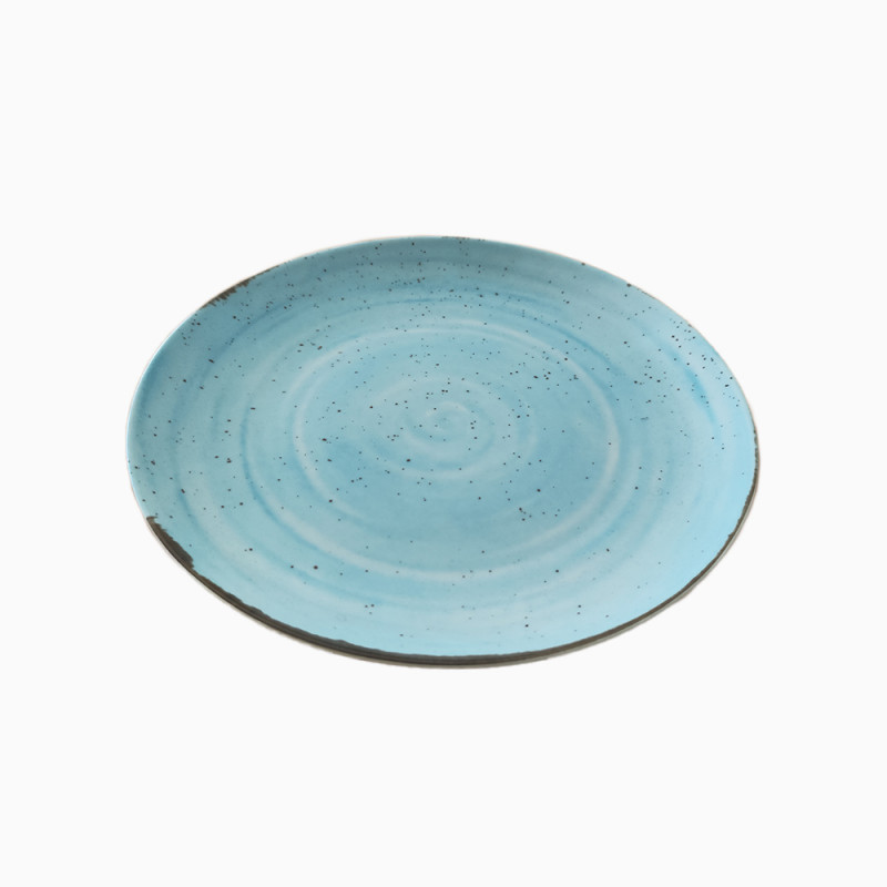 SET 3 PLATO FUSION PRES RDO 28CM PORC CELESTE