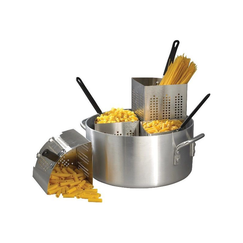 Cocedor Pastas 22L Alum 3.5Mm Set 4 Pzs Winco