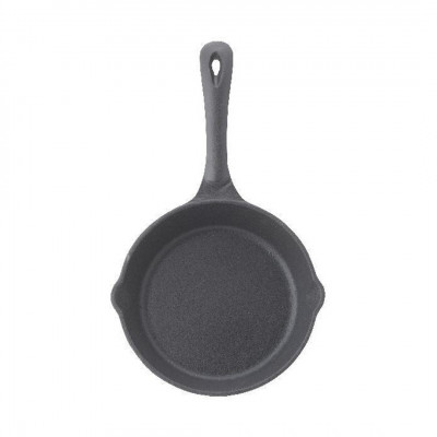 Sarten Ø16X4.5Cm Fierro Fundido 3.5Mm Esmalte Negro Big Chef