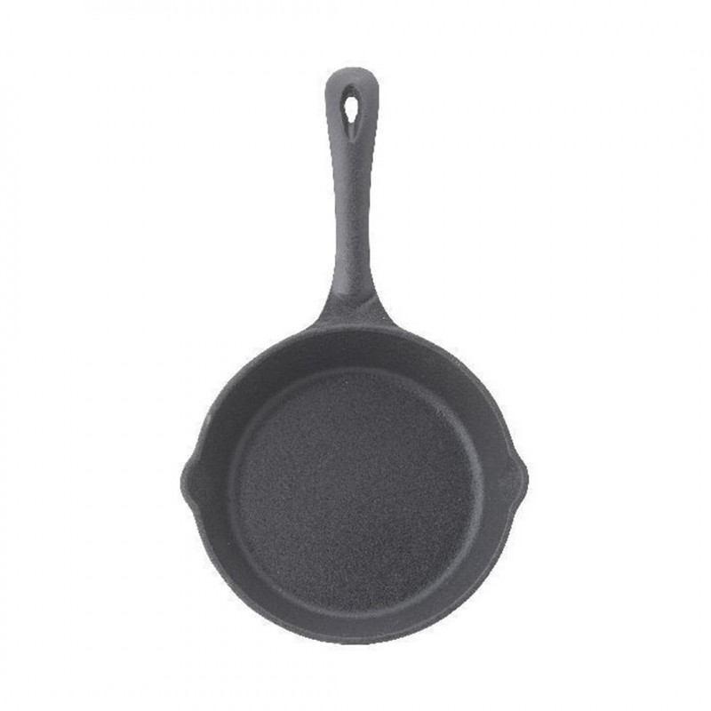 Sarten Ø16X4.5Cm Fierro Fundido 3.5Mm Esmalte Negro Big Chef