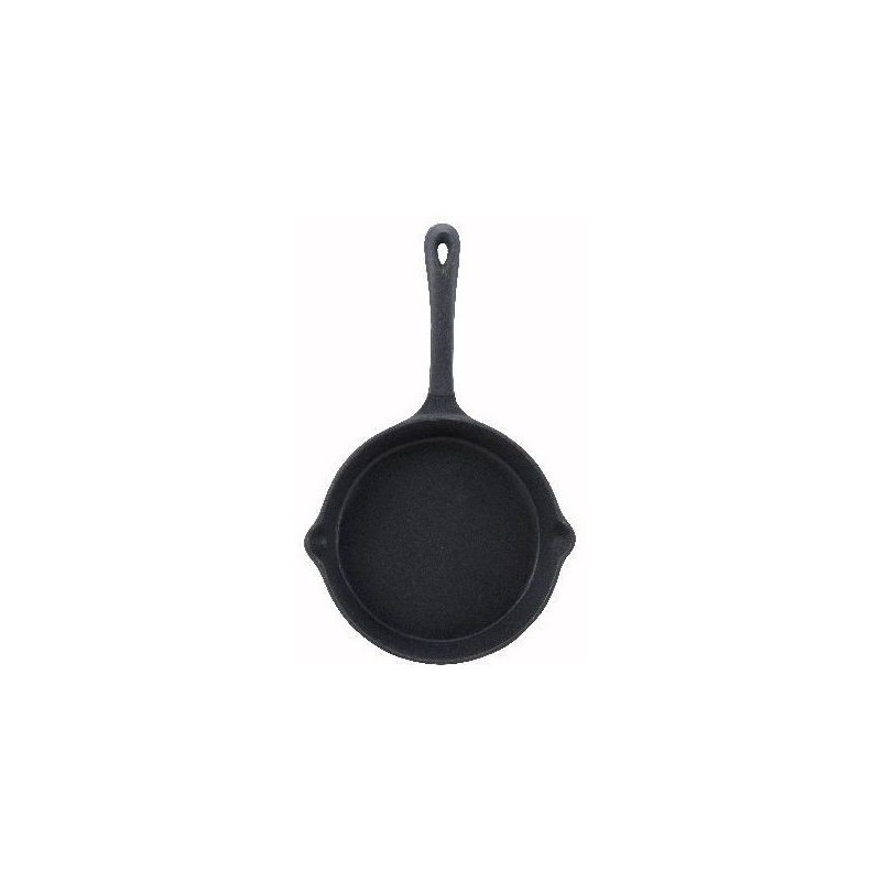 Sarten Ø20X3.8Cm Fierro Fundido 3.5Mm Esmalte Negro Big Chef