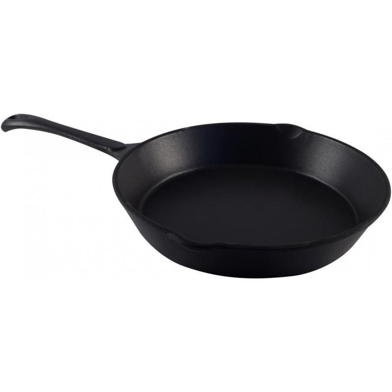 Sarten Ø25X4Cm Fierro Fundido 4Mm Esmalte Negro Big Chef