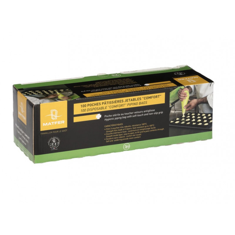Set 100 mangas pasteleras desechable 46cm Matfer