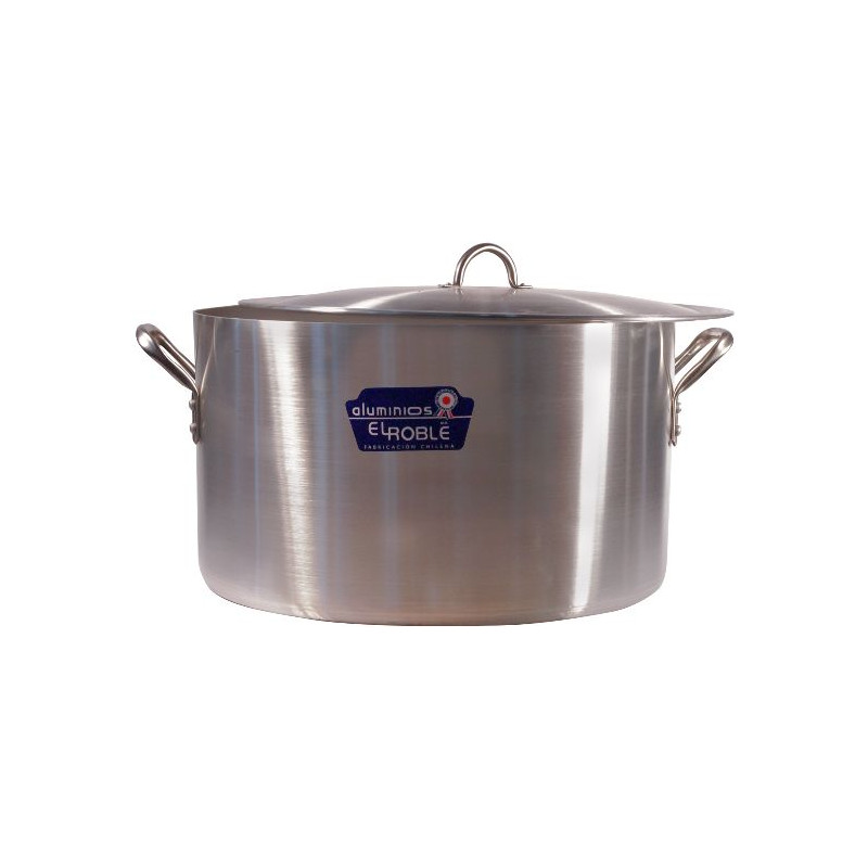 Cacerola Alta 35L Alum 2Mm Ø45Cm C/Tapa