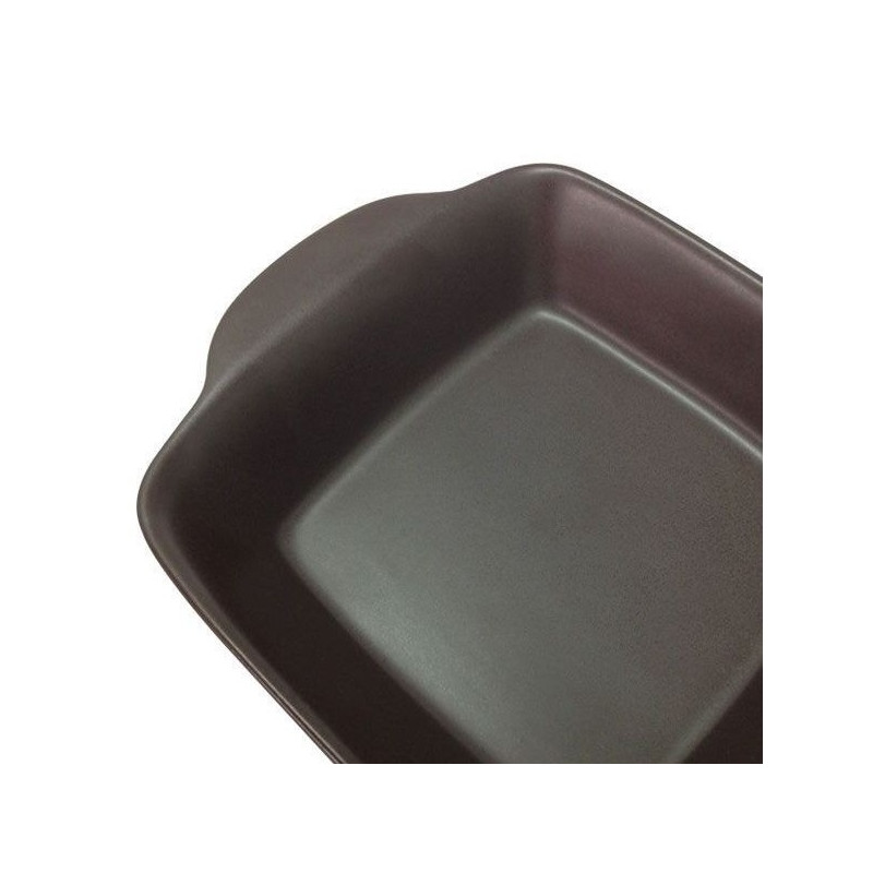 Set fuente cerámica café 12x12x4cm 6 piezas Pottery