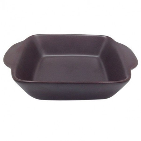 Set fuente cerámica café 12x12x4cm 6 piezas Pottery