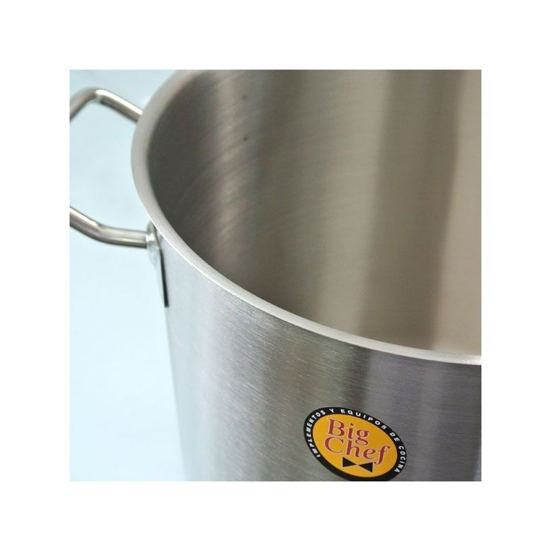 FONDO INOX 304 Ø24X24CM 10LTS C/ASAS INOX 304 0.8MM F/DIFUSOR BIG CHEF