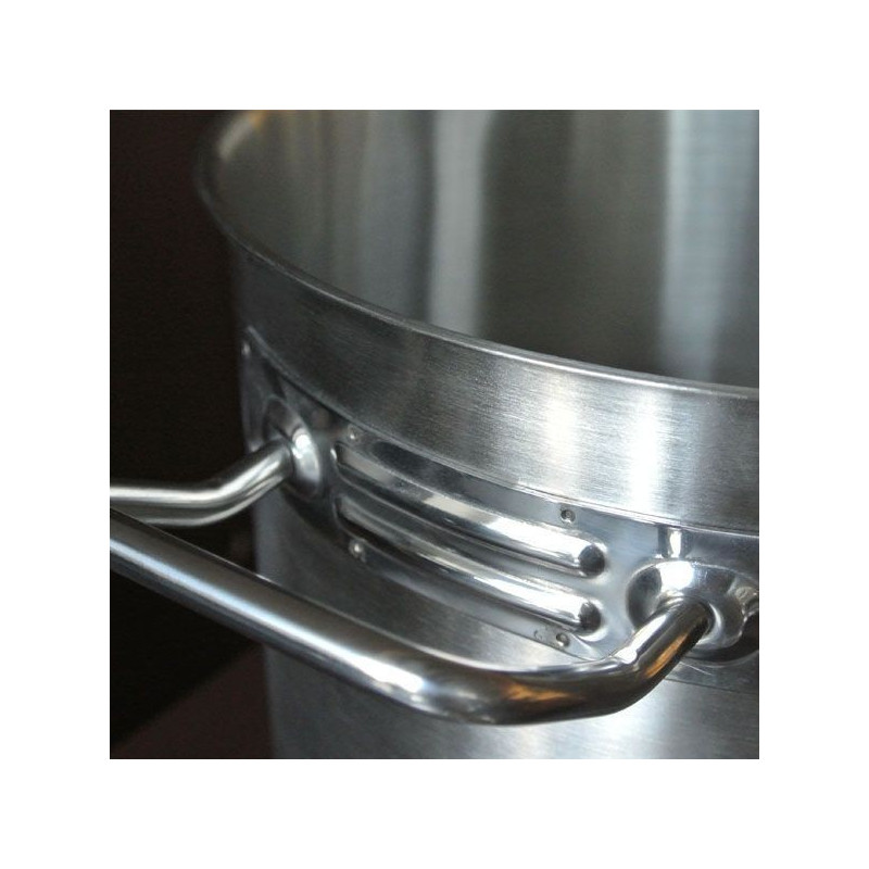 FONDO INOX 304 Ø24X24CM 10LTS C/ASAS INOX 304 0.8MM F/DIFUSOR BIG CHEF