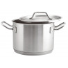 CACEROLA INOX 304 ALTA Ø20X14CM 4.4LTS C/ASAS INOX 304 0.8MM F/DIFUSOR BIG CHEF