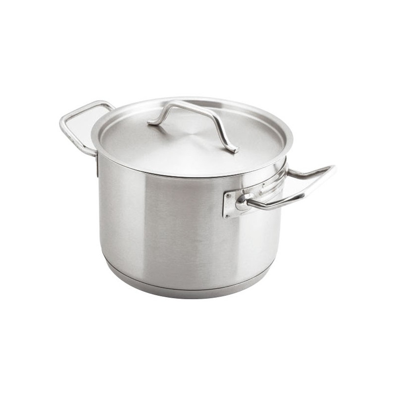 CACEROLA INOX 304 ALTA Ø20X14CM 4.4LTS C/ASAS INOX 304 0.8MM F/DIFUSOR BIG CHEF