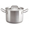 CACEROLA INOX 304 ALTA Ø20X14CM 4.4LTS C/ASAS INOX 304 0.8MM F/DIFUSOR BIG CHEF