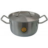 CACEROLA INOX 304 MEDIA Ø20X10.5CM 3.3LTS C/ASAS INOX 304 1.0MM F/DIFUSOR BIG CHEF