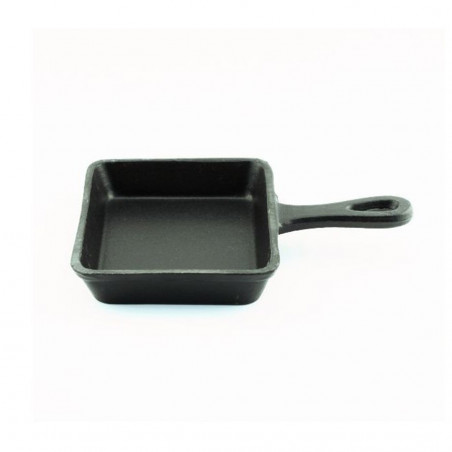 Sarten Ø13X10Cm Fierro Fundido 3Mm Esmalte Negro Big Chef