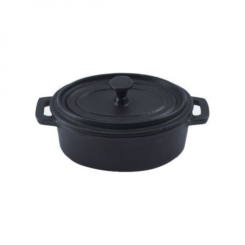 Olla Fierro Fundido Ø12.4Cm Negro Big Chef