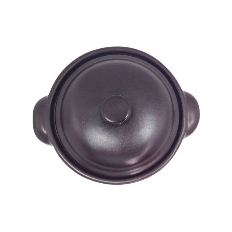 Set ollita cerámica café 13x10cm 6 piezas Pottery