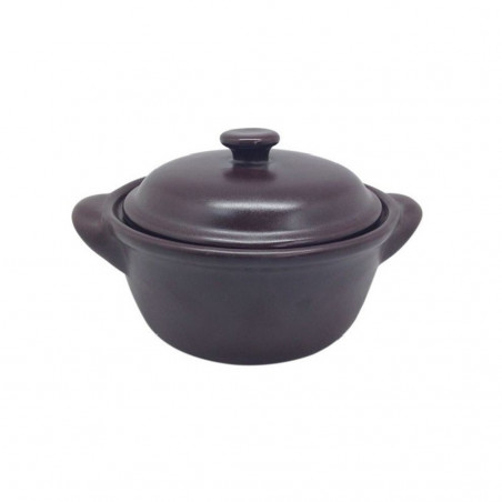 Set ollita cerámica café 13x10cm 6 piezas Pottery