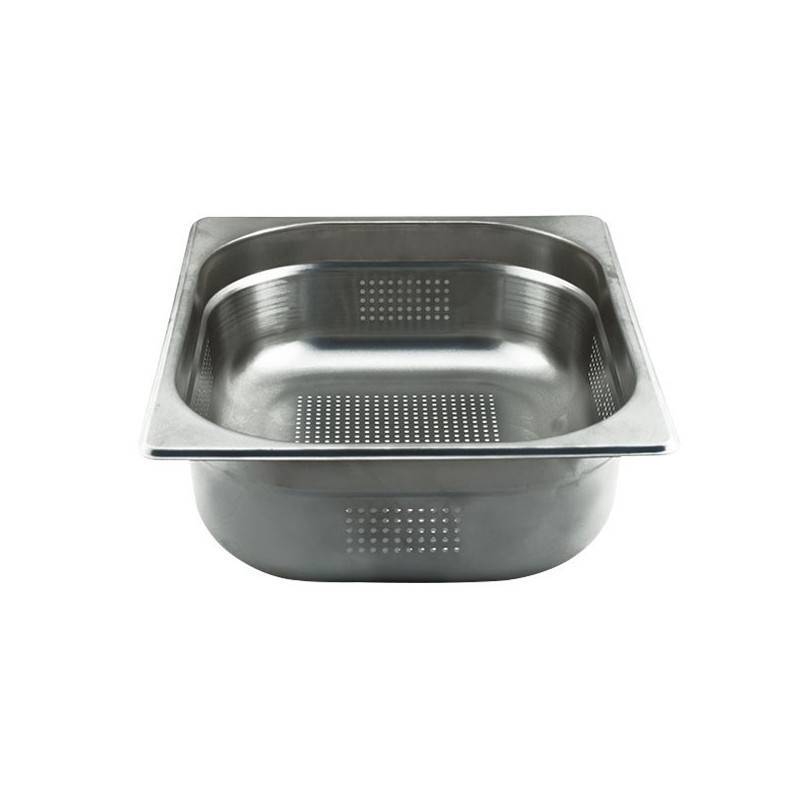 Depósito gastronorm perforado 1/2 10cm acero inoxidable 0.6mm Big Chef