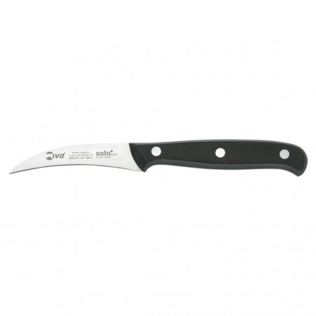 Cuchillo cocina torneador 8cm negro Ivo Solo
