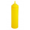 PACK 6 UNID BOTELLA SALSA PLAST AMARILLO 350ML/12OZ BOCA ANCHA PSW-12Y WINWARE®