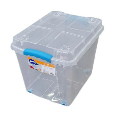 Caja multiuso plástica con tapa 40x30x31cm