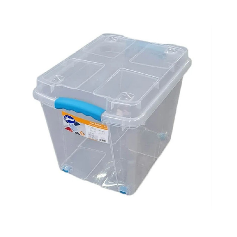 Caja multiuso plástica con tapa 40x30x31cm