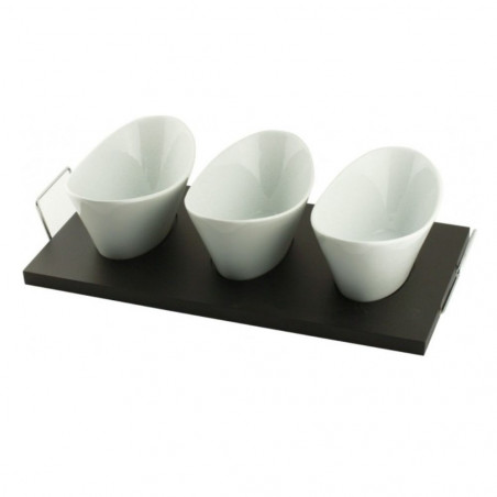 Salsera Oval Castello | Set 3 Potes Porcelana de 14cm