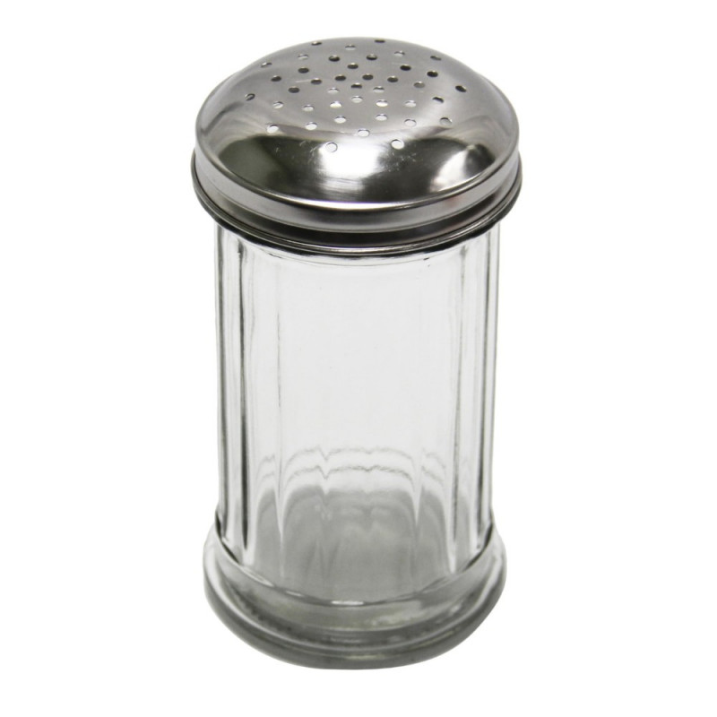 Dispensador Condimentos 350ml Vidrio con Tapa Perforada